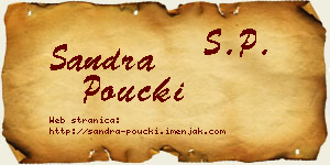 Sandra Poučki vizit kartica